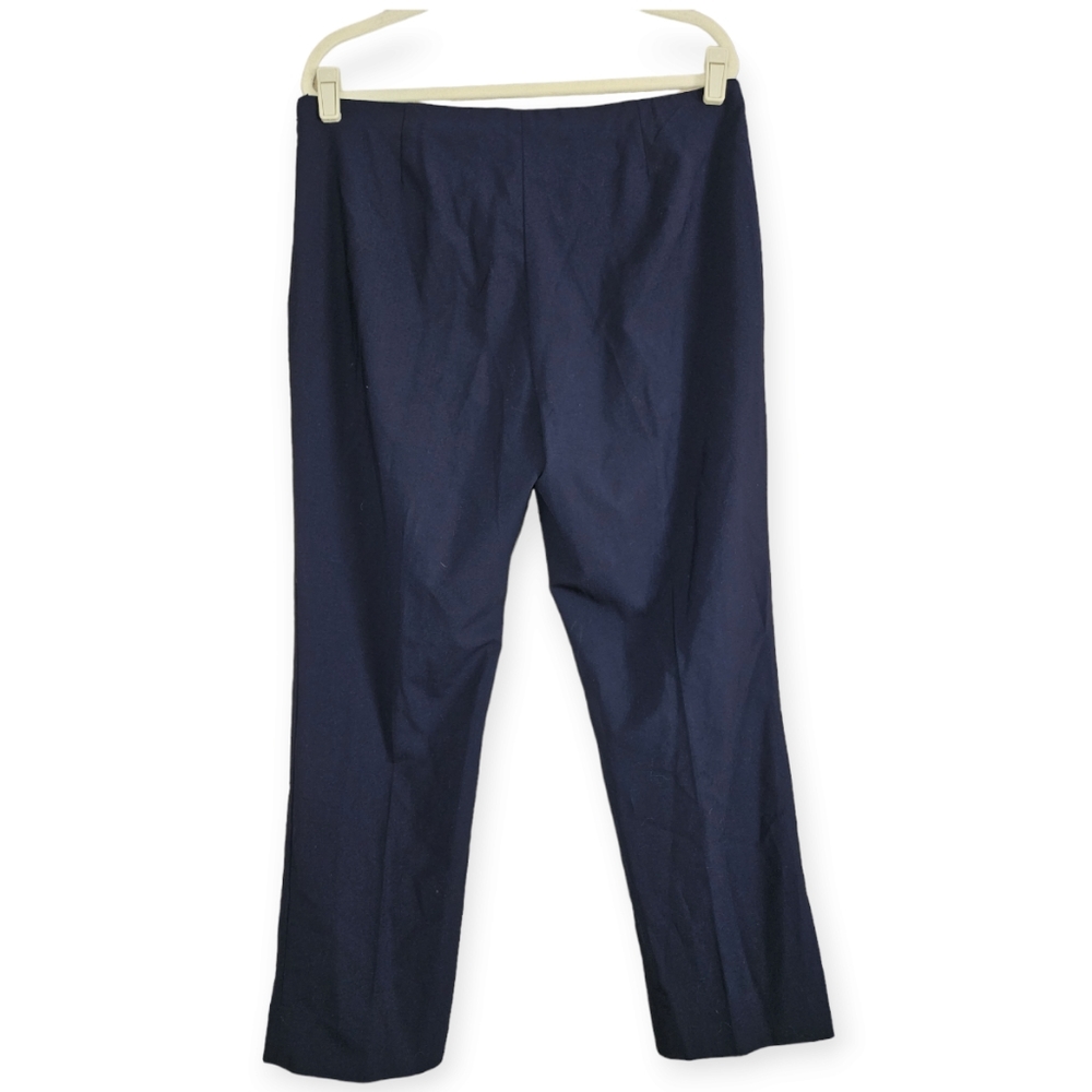 Ralph Lauren dark navy blue wool trousers pants Womens 14 - Picture 5 of 5